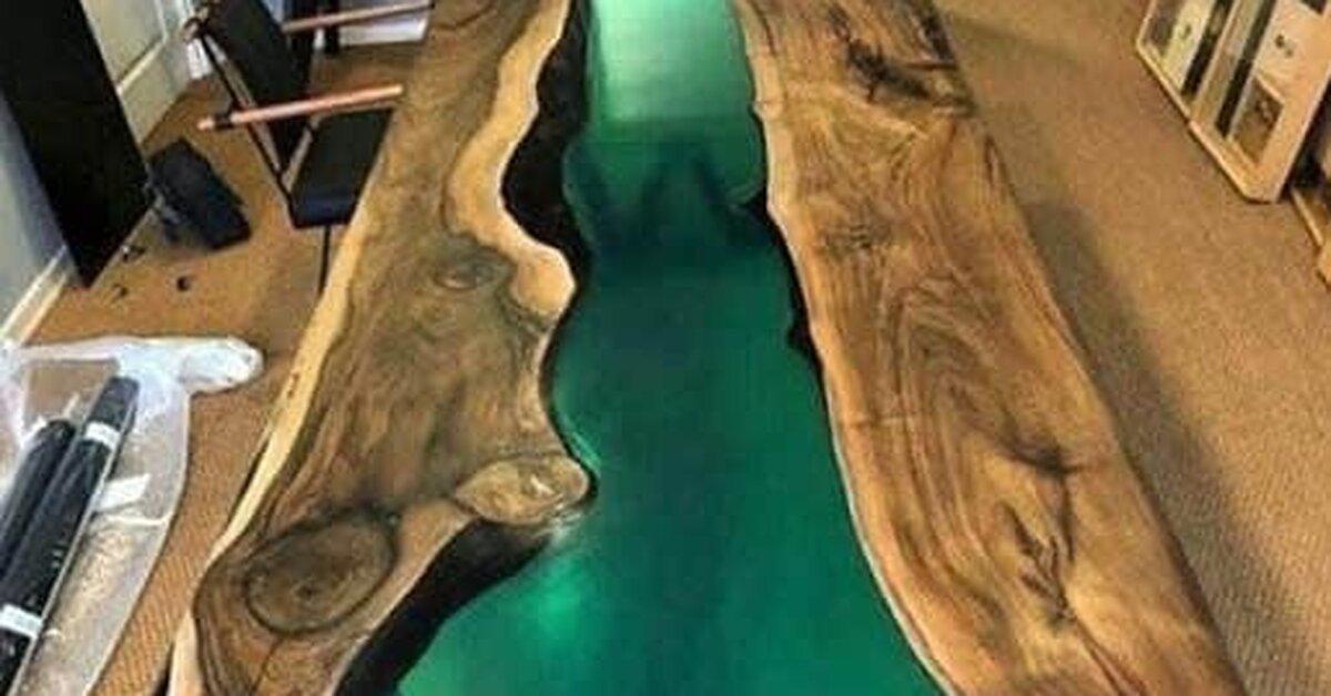 Ev Mobilyaları için Reçine Ahşap Masa Fikirleri