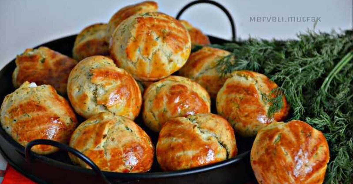 Dereotlu Mayasız Poğaça Tarifi