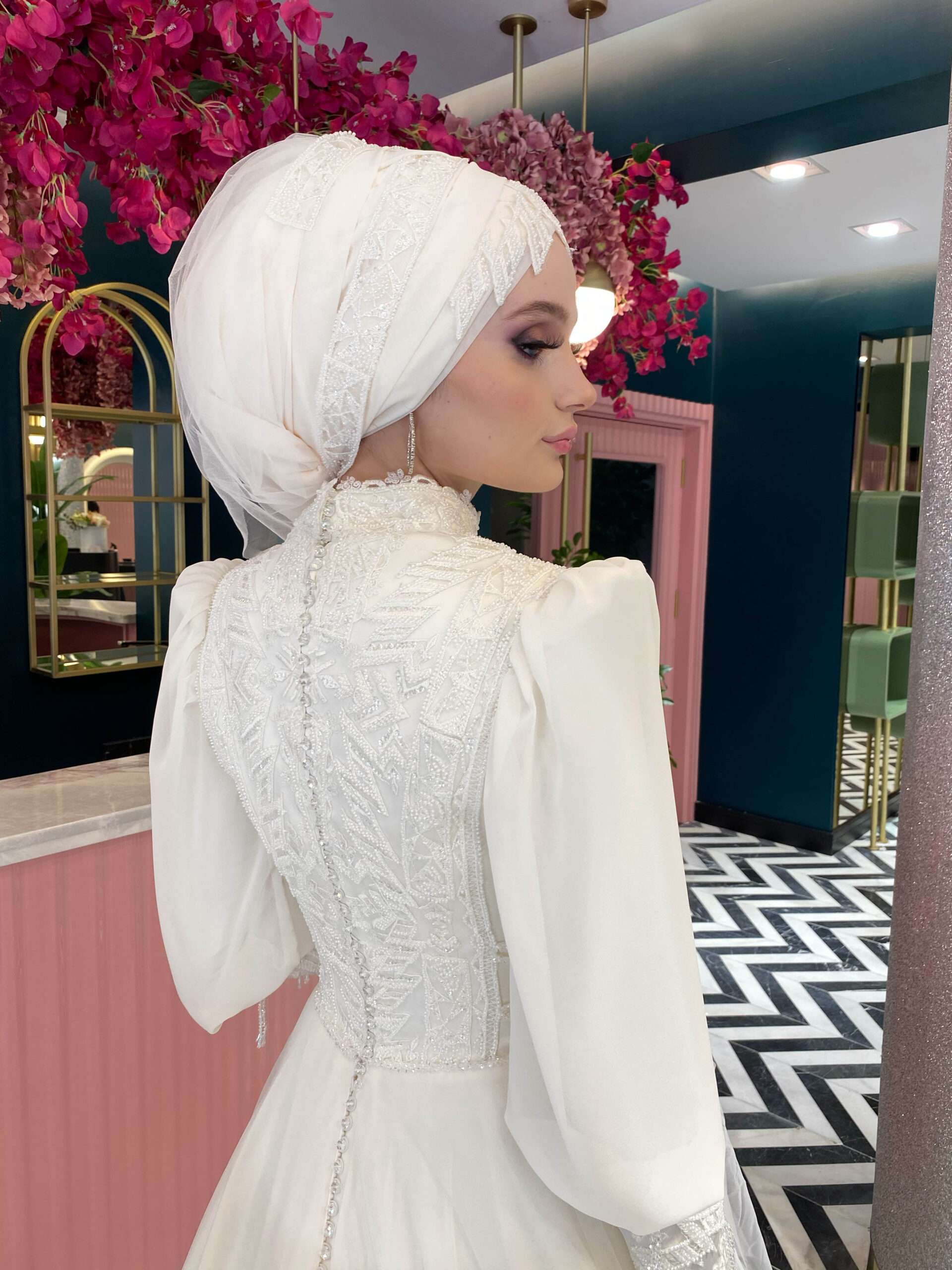 Aysira HELEN Tesettür Gelinlik Model Numarası : 10GLTS006007V01