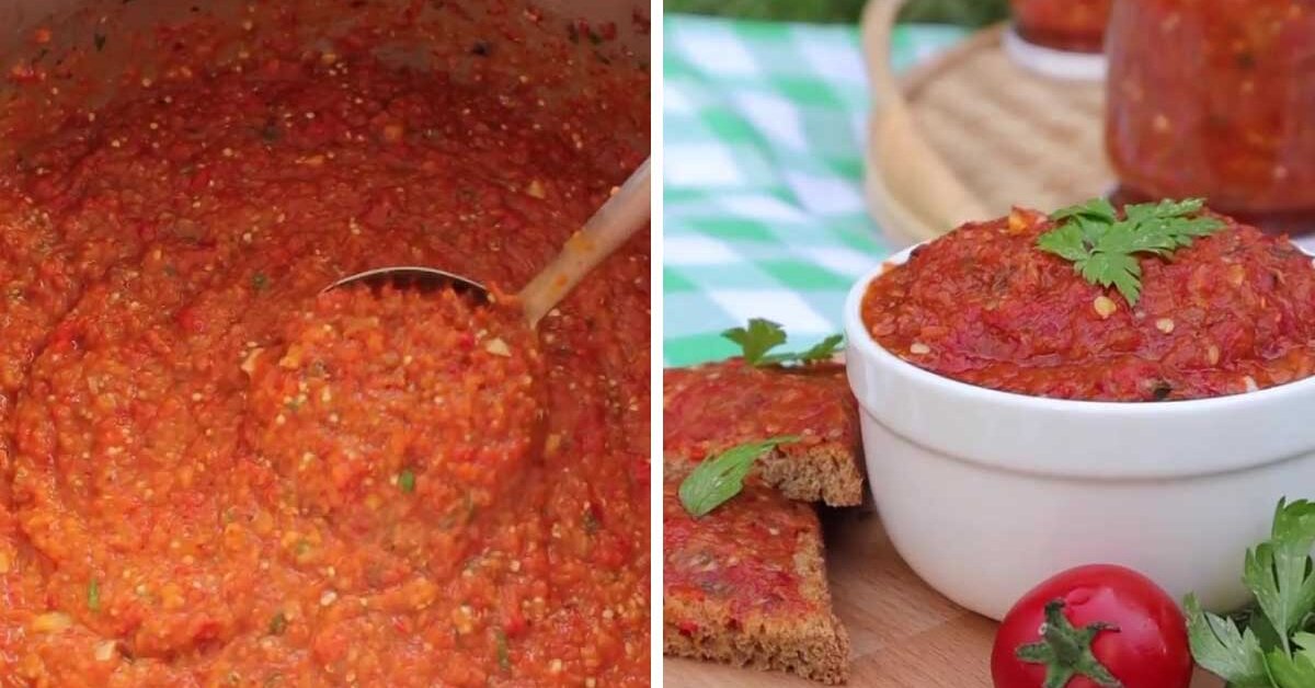 Köz Patlıcanlı Lutenitsa Kahvaltılık Sos Tarifi