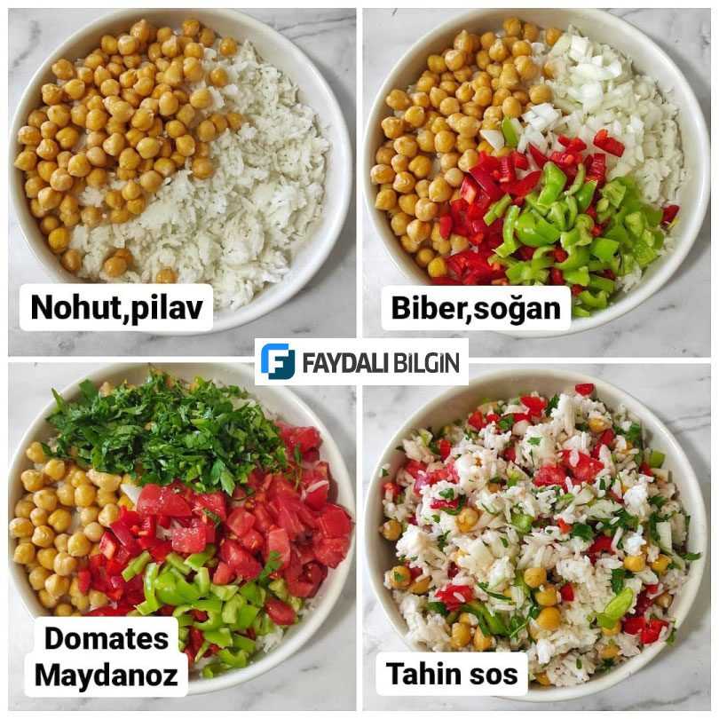 Nohutlu Pilav Salatası Tarifi
