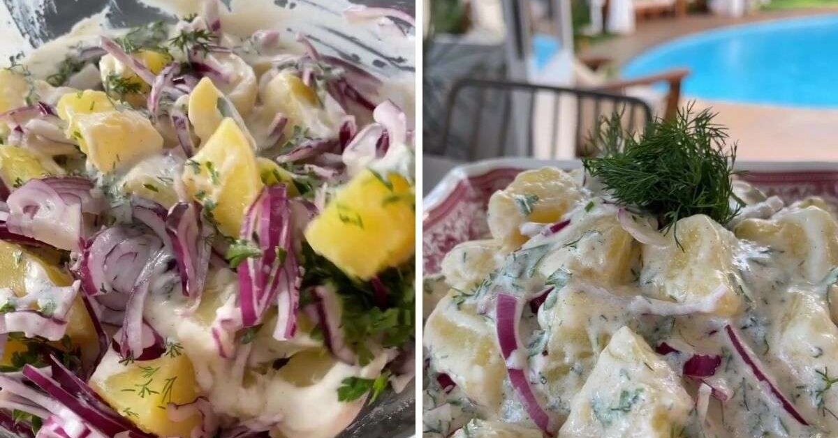 Özel Sosuyla Lezzet Bombası Patates Salatası Tarifi