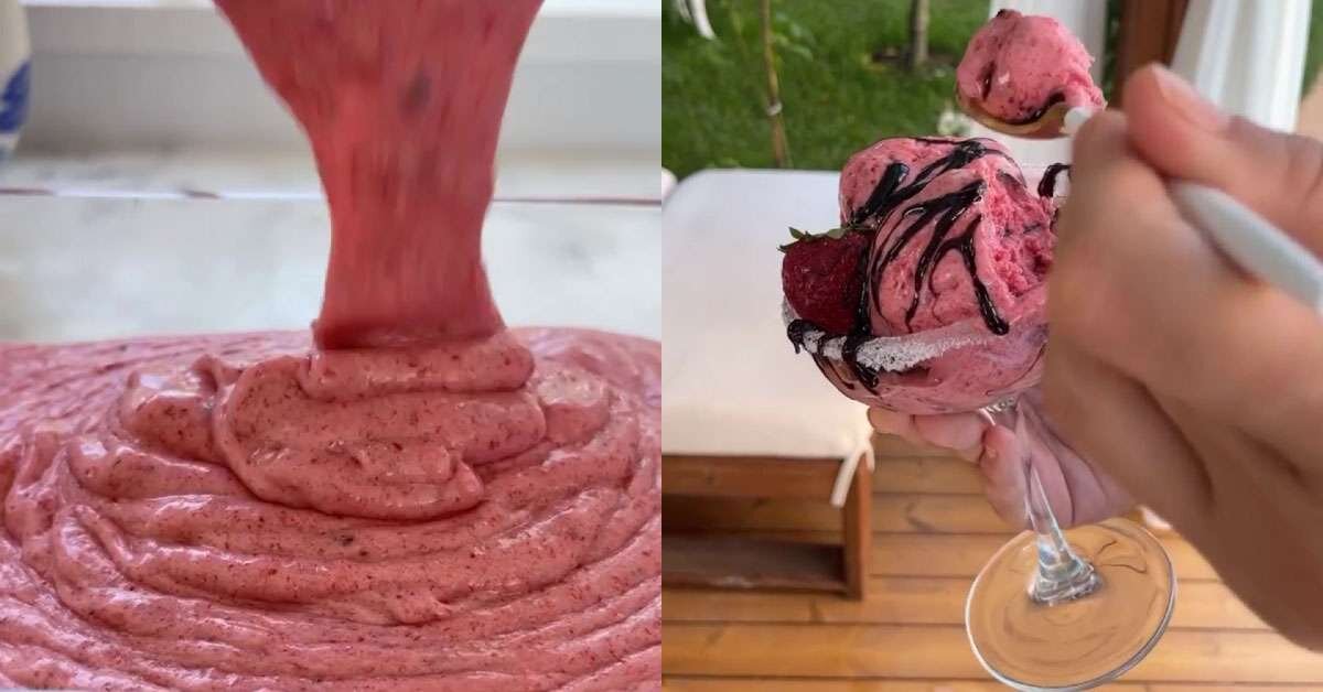 Taze Meyvelerle Pratik Dondurma Tarifi