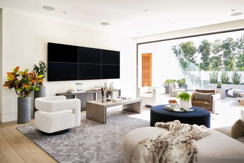 20 Muhteşem Gri ve Beyaz Çağdaş Oturma Odası Tasarımları-1