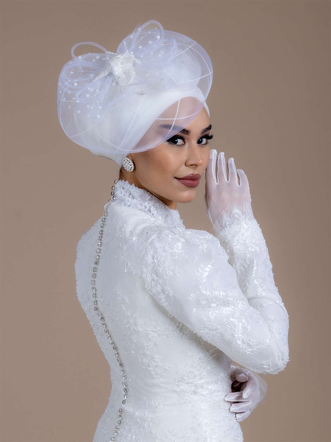 HELEN Tesettür Gelinlik Model Numarası : 10GLTS008139V01