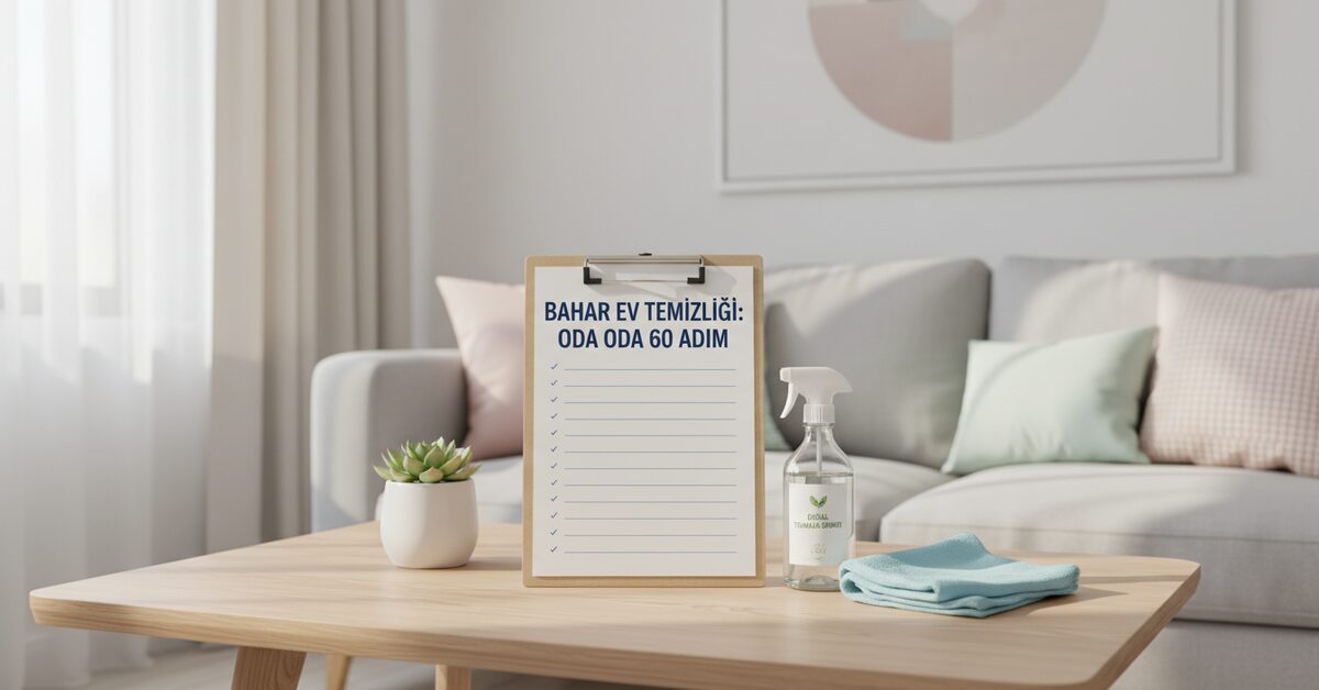 Bahar Ev Temizliği Check Listesi: Oda Oda 60 Adım