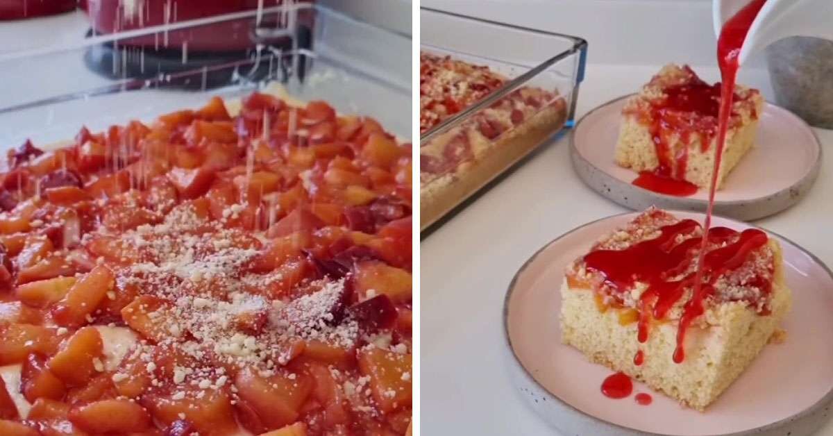 Beğeni Rekoru Kıran Şeftalili Kek