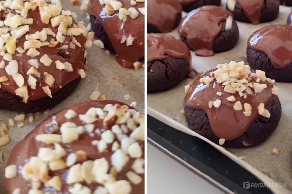 Çikolata ve Fındıklı Browni Kurabiye Tarifi