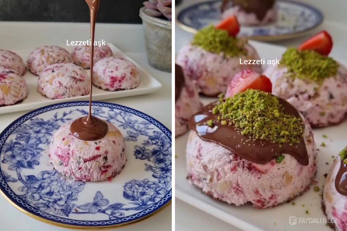 Dondurma Tadında Meyveli Parfe Tarifi