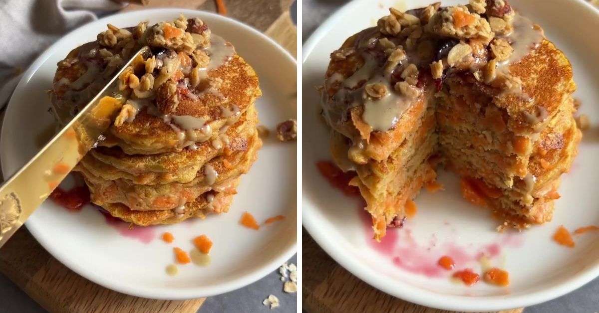 Havuçlu Tarçınlı Yulaf Pankek