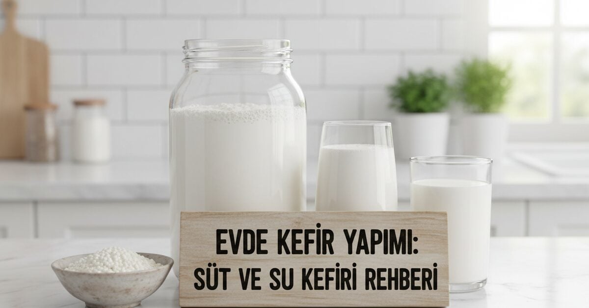 Kefir Evde Nasıl Yapılır? Süt ve Su Kefiri Tam Rehberi