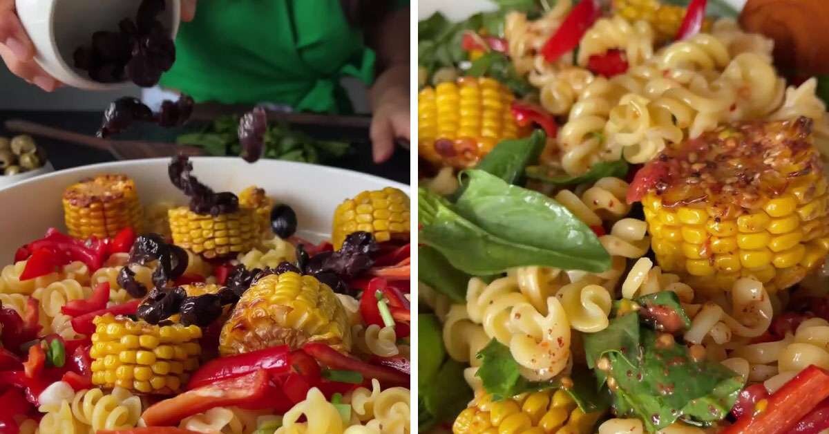 Glutensiz Makarna Salatası