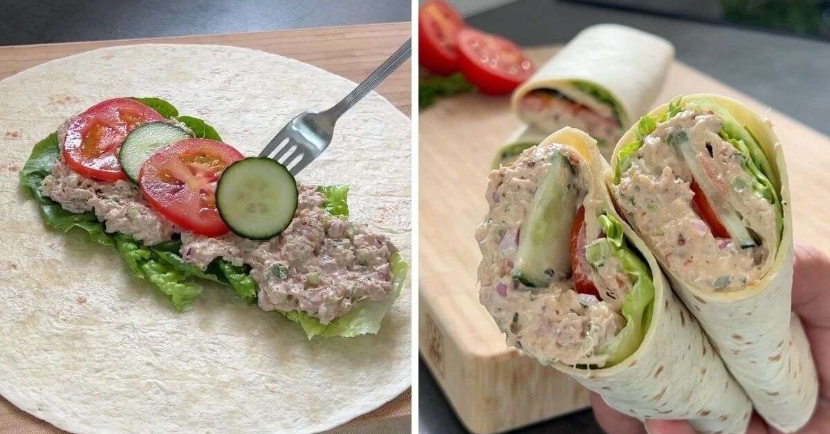Nefis Bir Atıştırmalık Acılı Ton Balıklı Wrap Tarifi