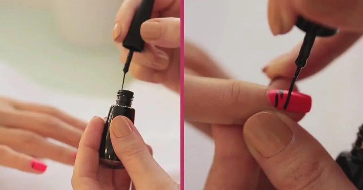 Oje ile zebra deseni nasıl yapılır?