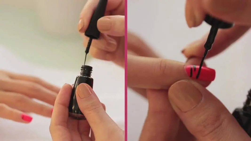Oje ile zebra deseni nasıl yapılır?