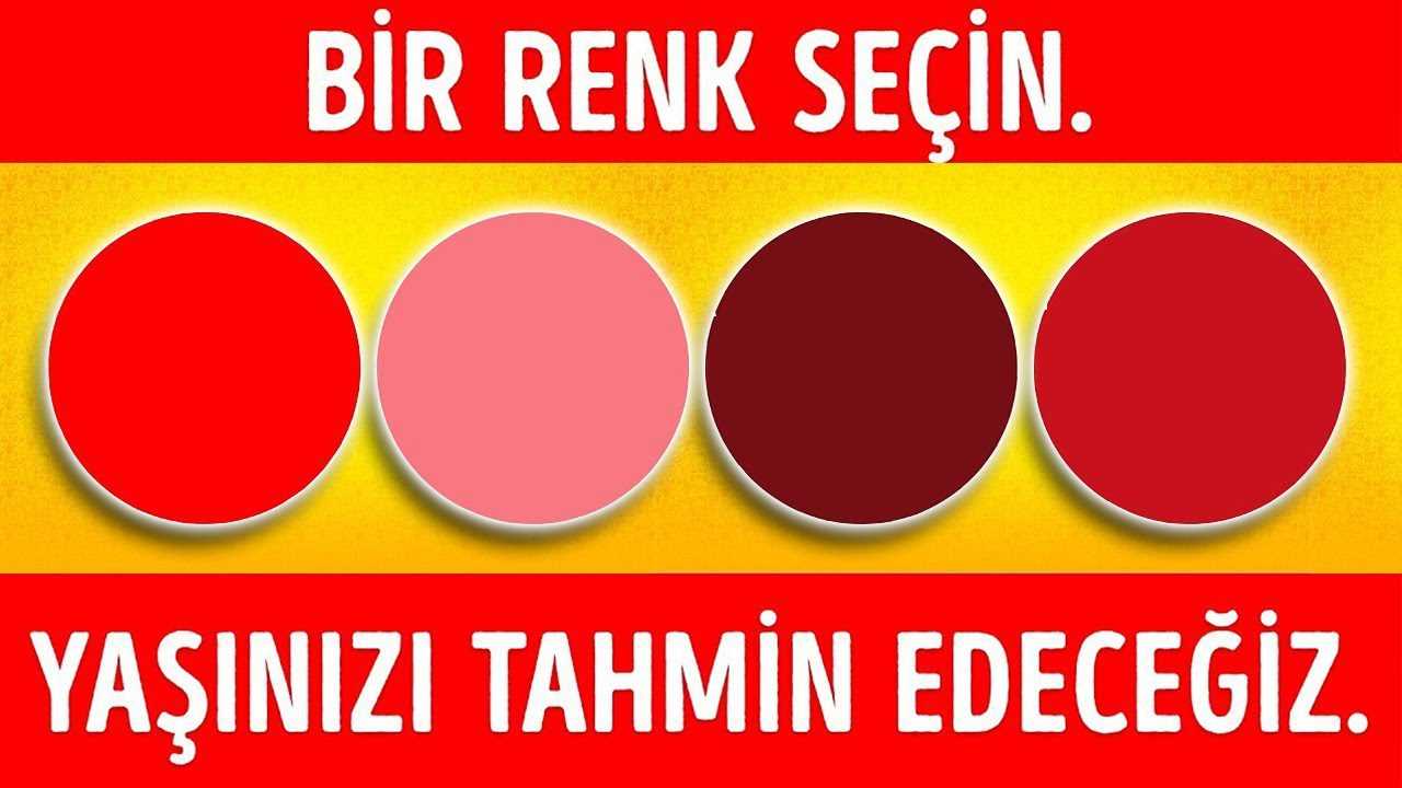 Zihinsel Yaşınızı Ortaya Çıkaracak Renk Testi