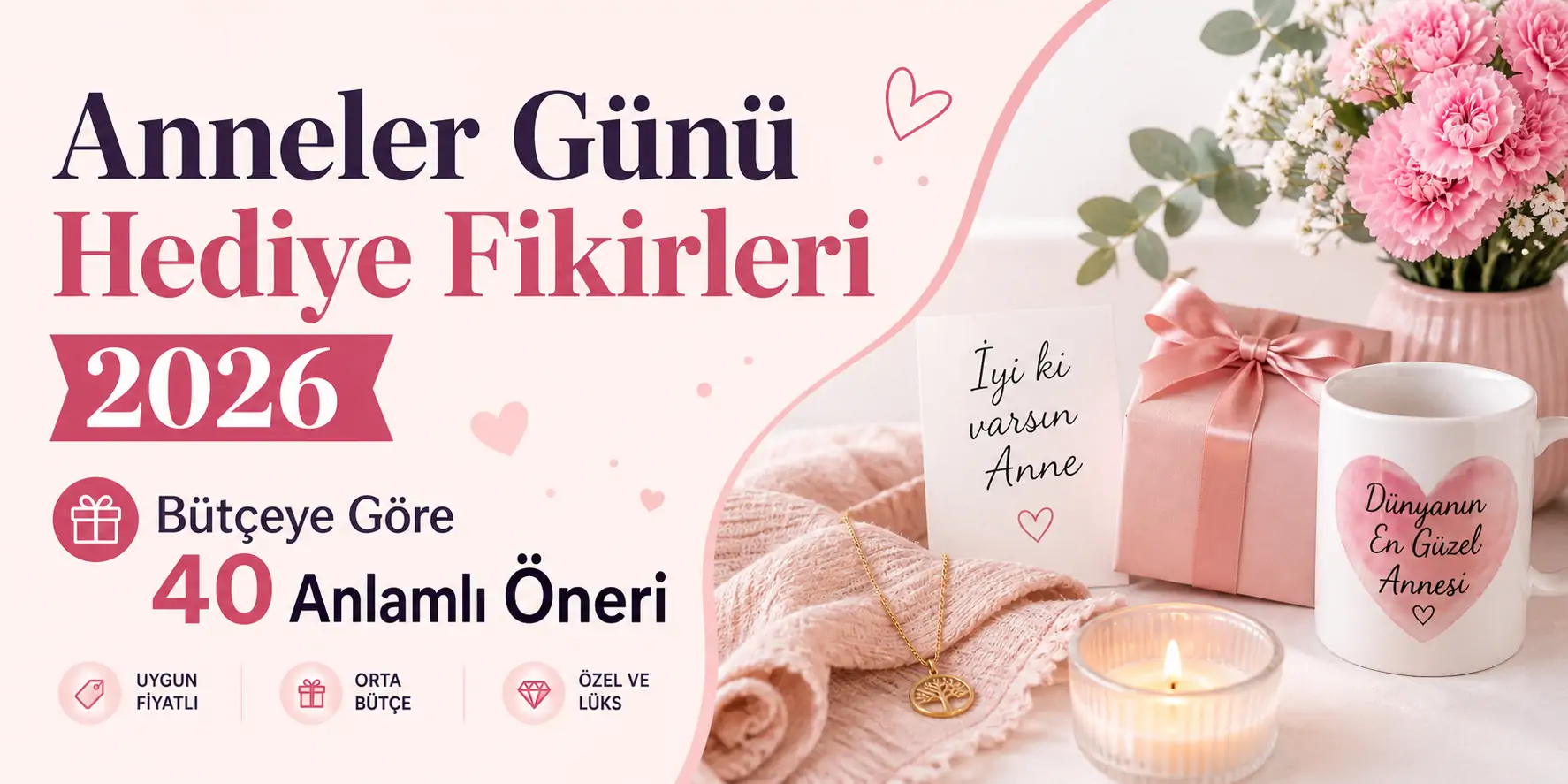 Anneler Günü Hediye Fikirleri 2026: Bütçeye Göre 40 Anlamlı Öneri