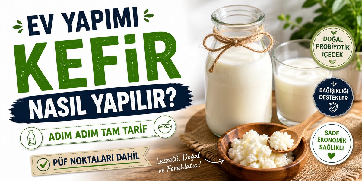 Ev Yapımı Kefir Nasıl Yapılır? Adım Adım Tam Tarif (Püf Noktaları Dahil)
