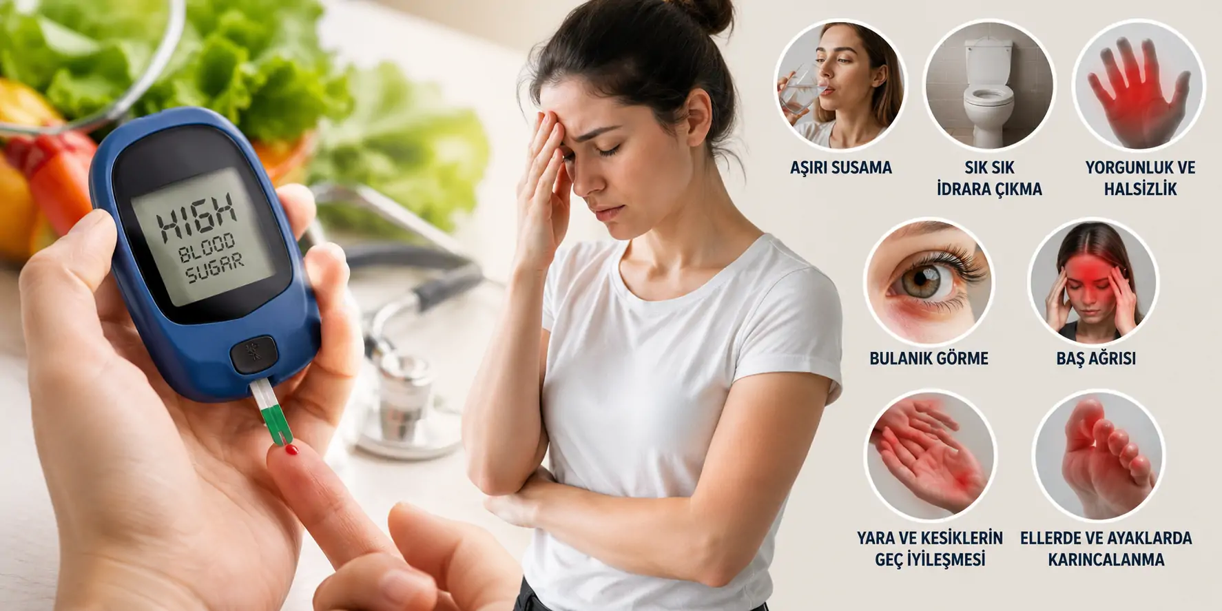Yüksek Kan Şekeri: Vücudunuzun Size Verdiği 7 Uyarı Sinyali