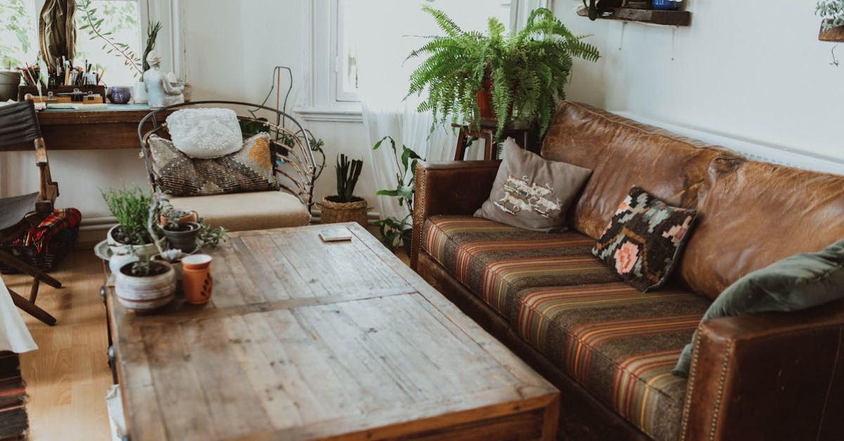 Sıcak oturma odası dekorasyonu