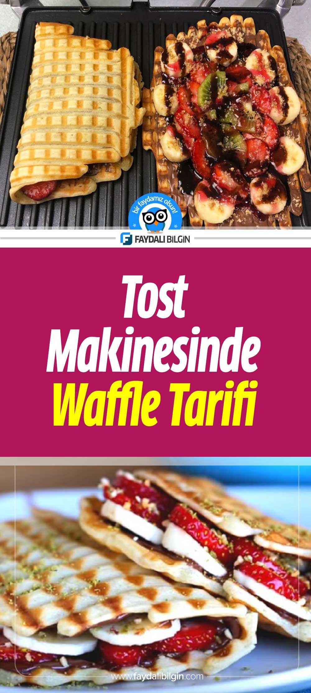 Tost Makinesinde Waffle Tarifi