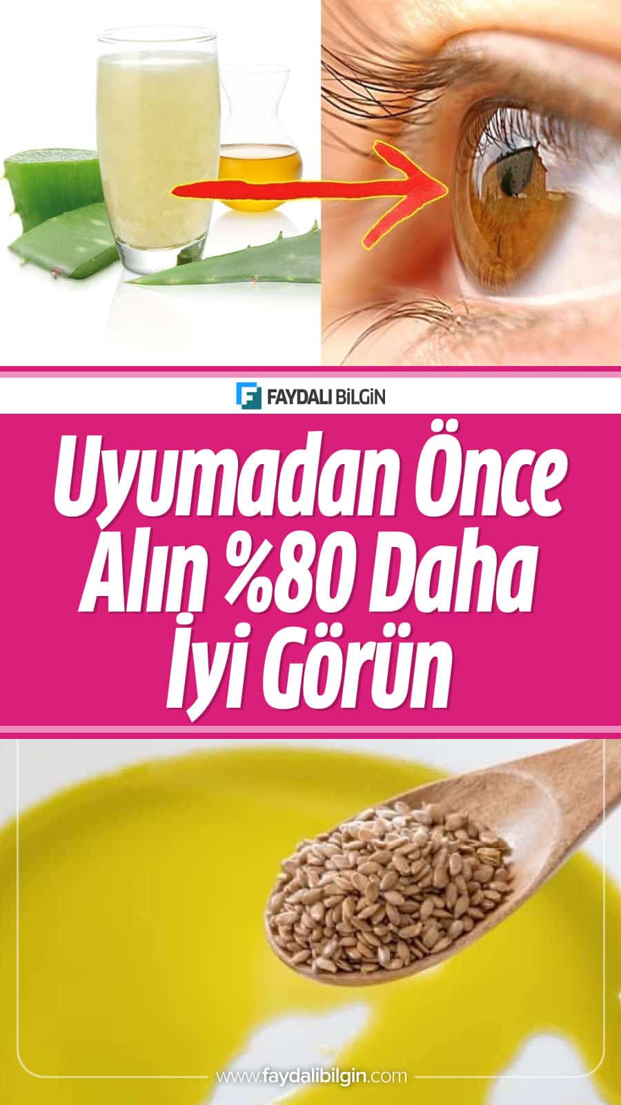 Yatmadan önce tüketin ve Sabah görüşünüzün 80’i Geri Kazanacaksınız!
