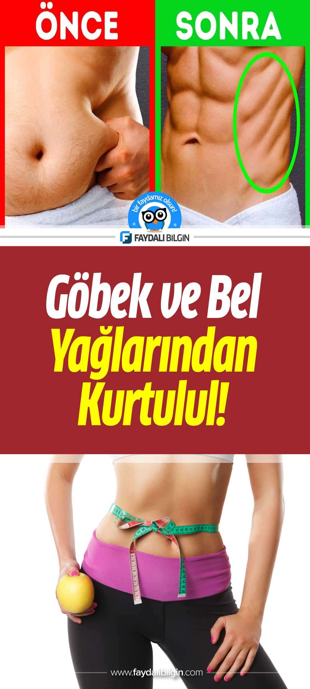 göbek ve beldeki yağlardan kurtulmak mümkün!