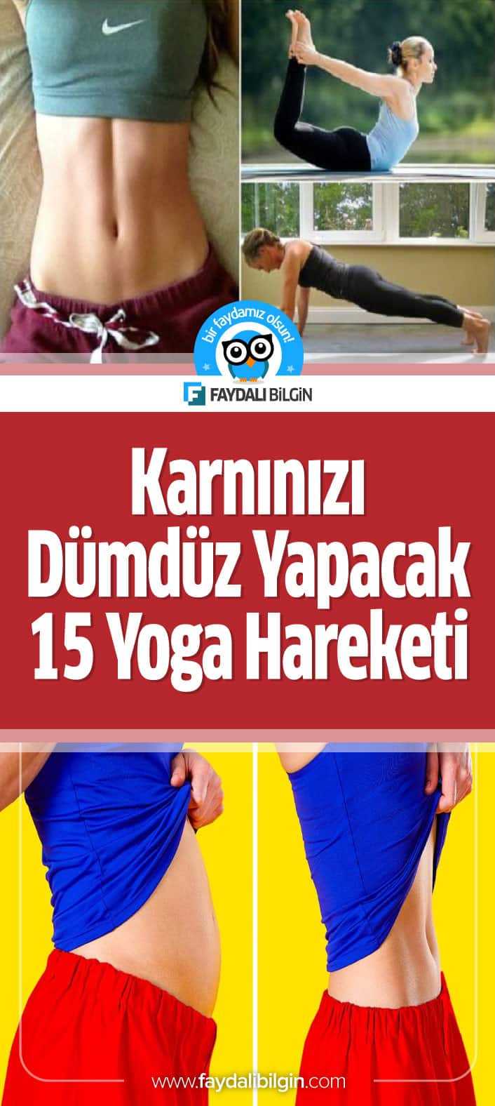 Karnınızı Dümdüz Yapacak 15 Yoga Hareketi