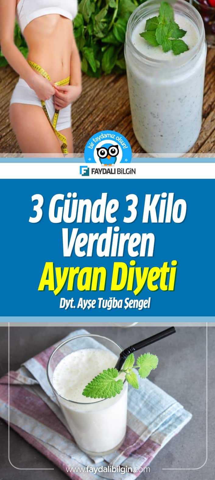 Ayran Diyeti ile 3 Günde 3 Kilo Verin!