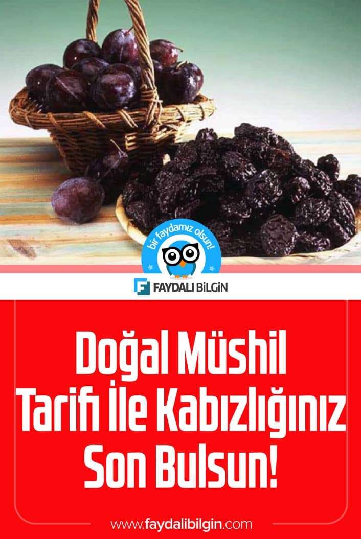 Kabızlık sorunu yaşıyorsanız evinizde hazırlayabileceğiniz bu doğal müshil tarifi ile rahatsızlığınıza çözüm bulabilirsiniz. #kabızlık #kabız #müshil #doğalmüshil #tedavi #sağlık #bağırsak #kuruerik #hurma #ceviz #faydalibilgin