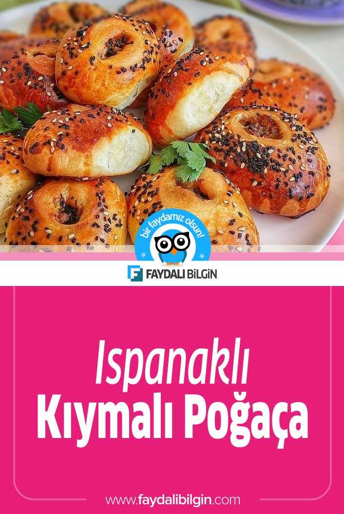 Ispanaklı Kıymalı Poğaça Tarifi