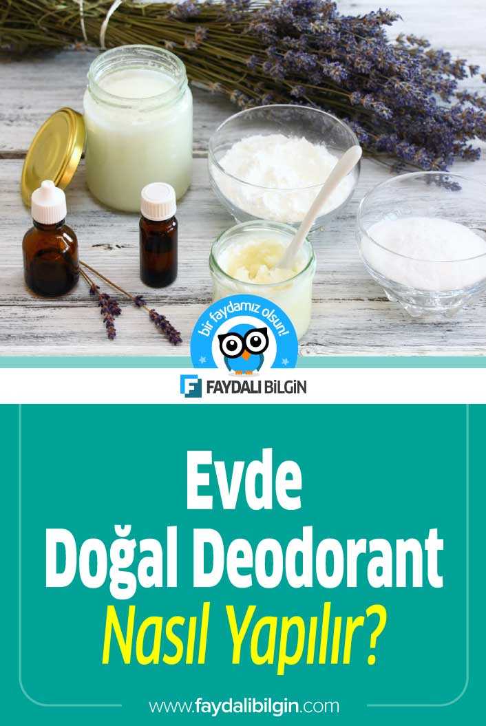Doğal Deodorant Nasıl Yapılır?
