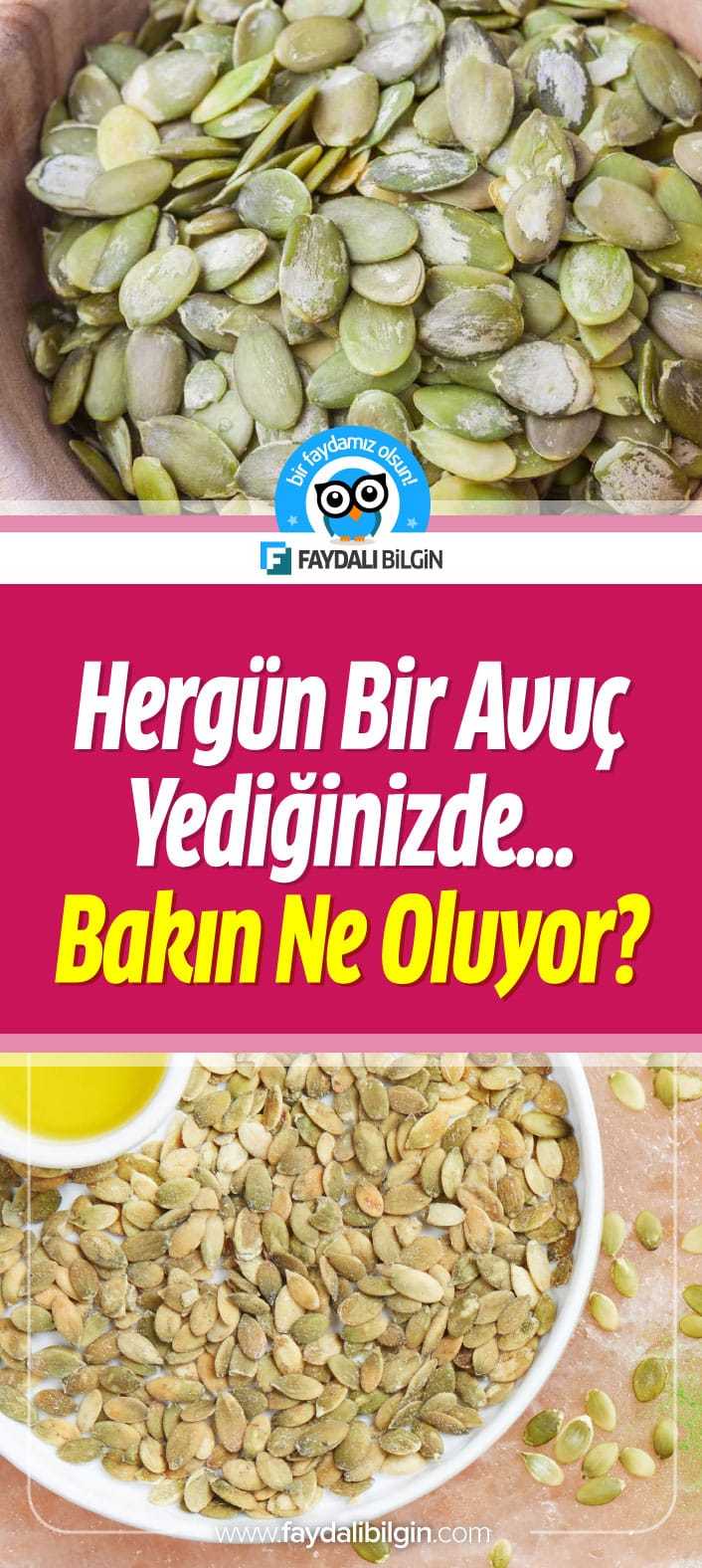 kabak çekirdeğinin besin değeri ve faydaları