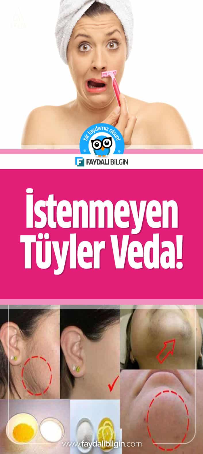 İstenmeyen tüylerden sonsuza dek kurtulmak ister misiniz? Youtube İyi Fikir kanalı sizin için evinizde yapabileceğiniz istenmeyen tüyler için doğal yöntemleri derledi. #istenmeyen #tüy #tüyler #kıl #kadın #bakım #kişiselbakım #güzellik #makyaj