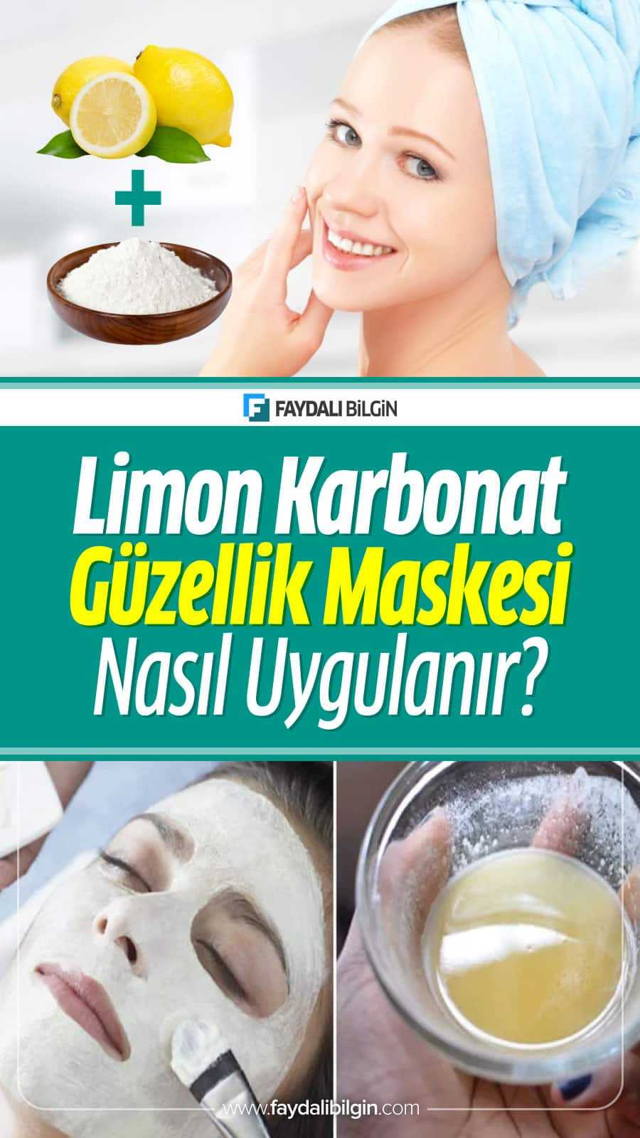 limon karbonat maskesi nasıl uygulanır?