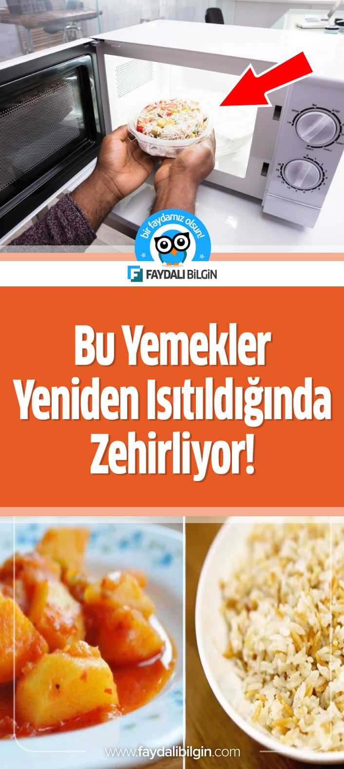 Ocakta veya mikrodalga fırında yeniden ısıttığınızda bozulan bazı gıdalar olduğunu hatırlatalım. Gerçek şu ki bazı artık yemekler yeniden ısıtıldığında zehirleyebilir. #yemek #zehirlenme #besinler #gıdalar #mutfak #faydalıbilgi #sağlık #health