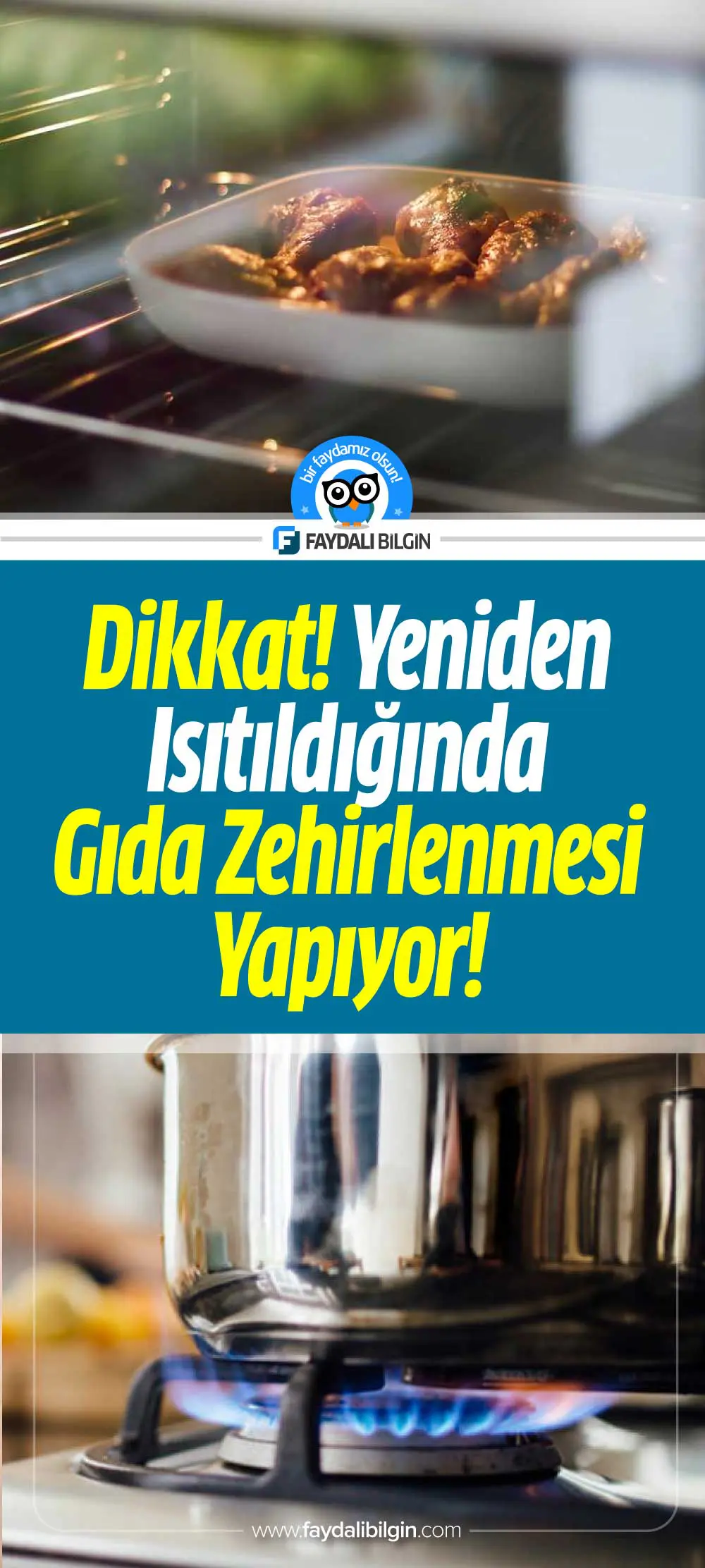 yeniden isıtıldığında zehirleyen yemekler