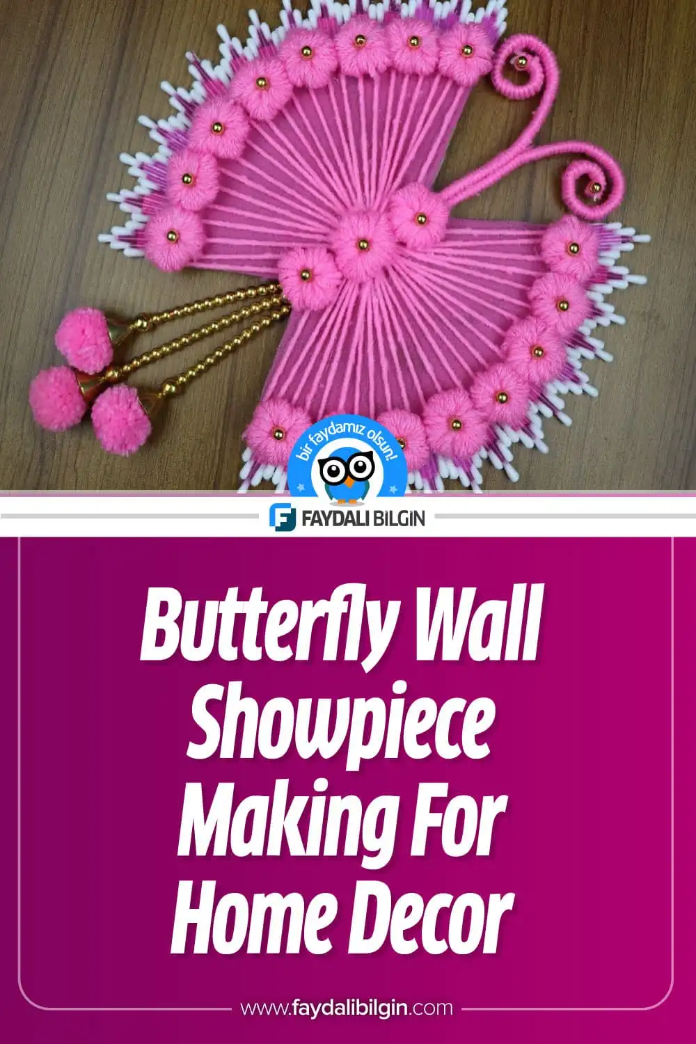 Butterfly Wall Showpiece Making For Home Decor