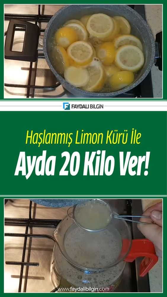 Haşlanmış Limon Kürü ile Ayda 20 Kilo Ver!