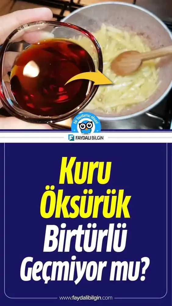 kuru öksürük bir türlü geçmiyor mu?
