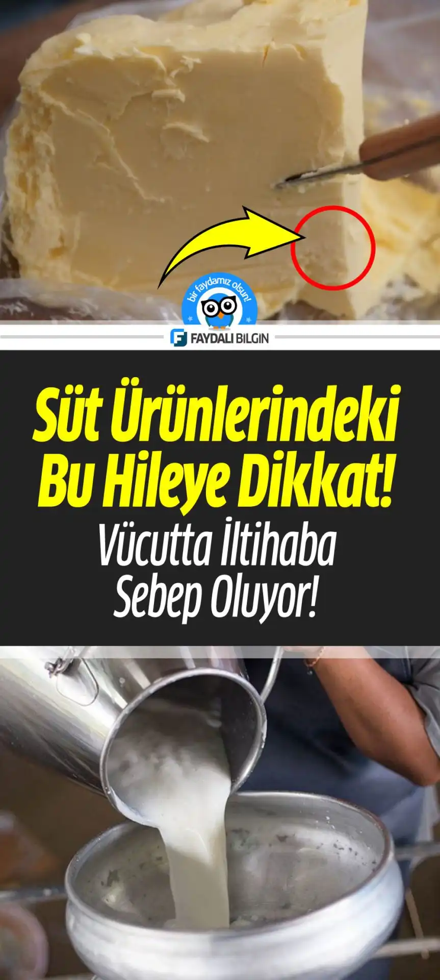 vücutta i̇ltihaba sebep olan süt ürünlerindeki hileye dikkat!