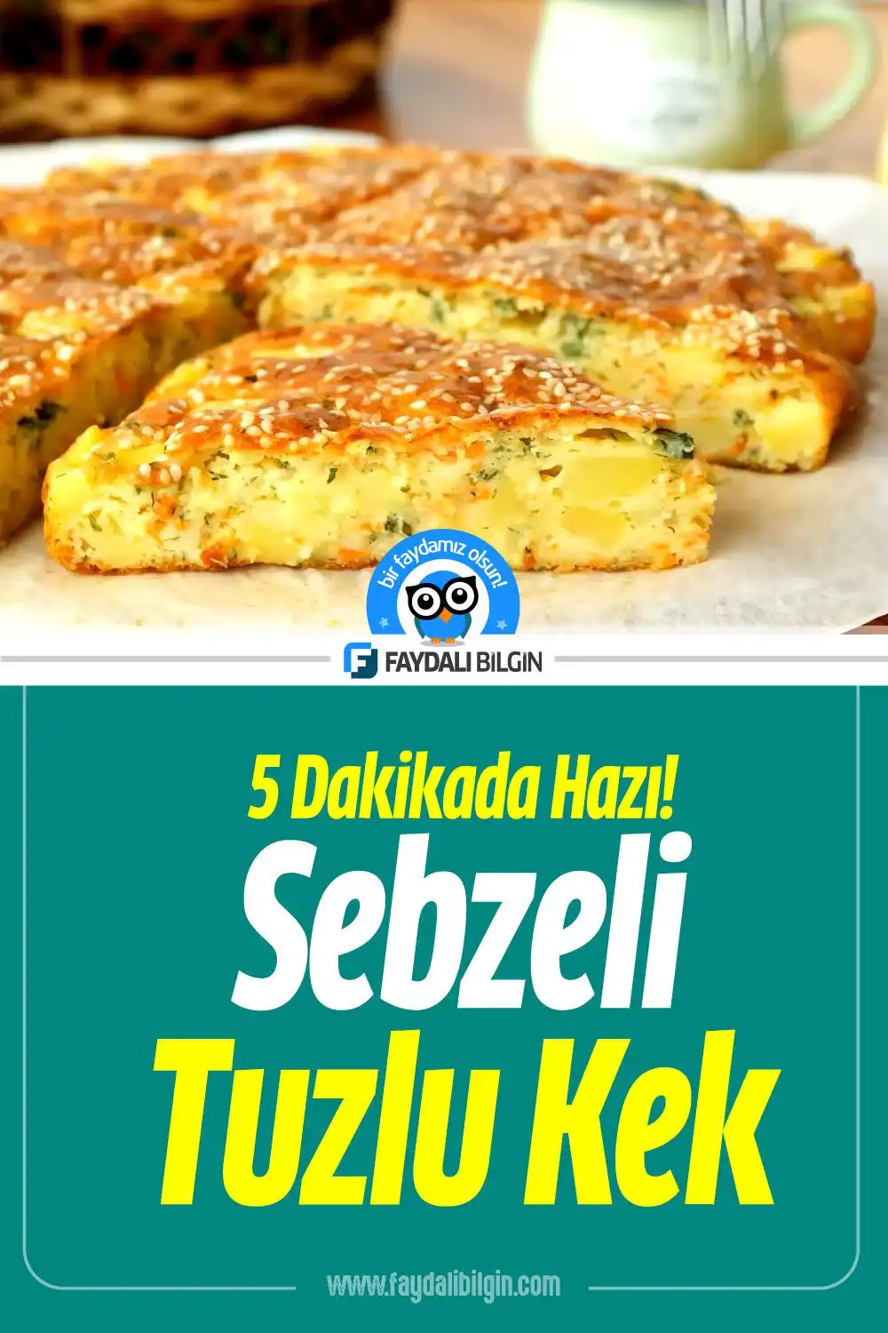 sebzeli tuzlu kek tarifi