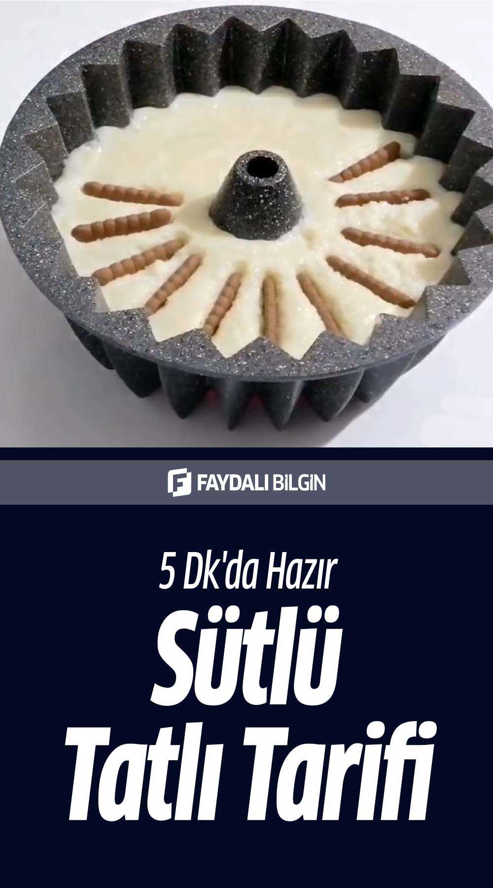 5 dk\'da hazır sütlü tatlı tarifi
