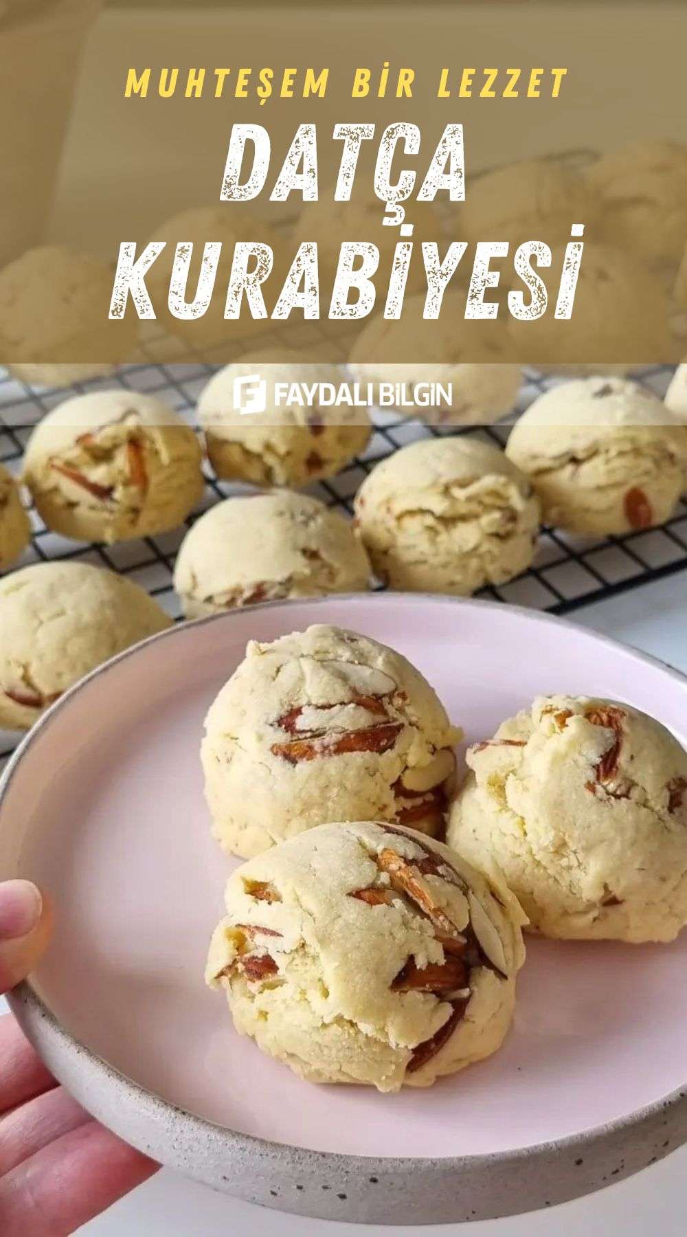 bademli kurabiye seviyorsanız birde datça kurabiyesini deneyin!