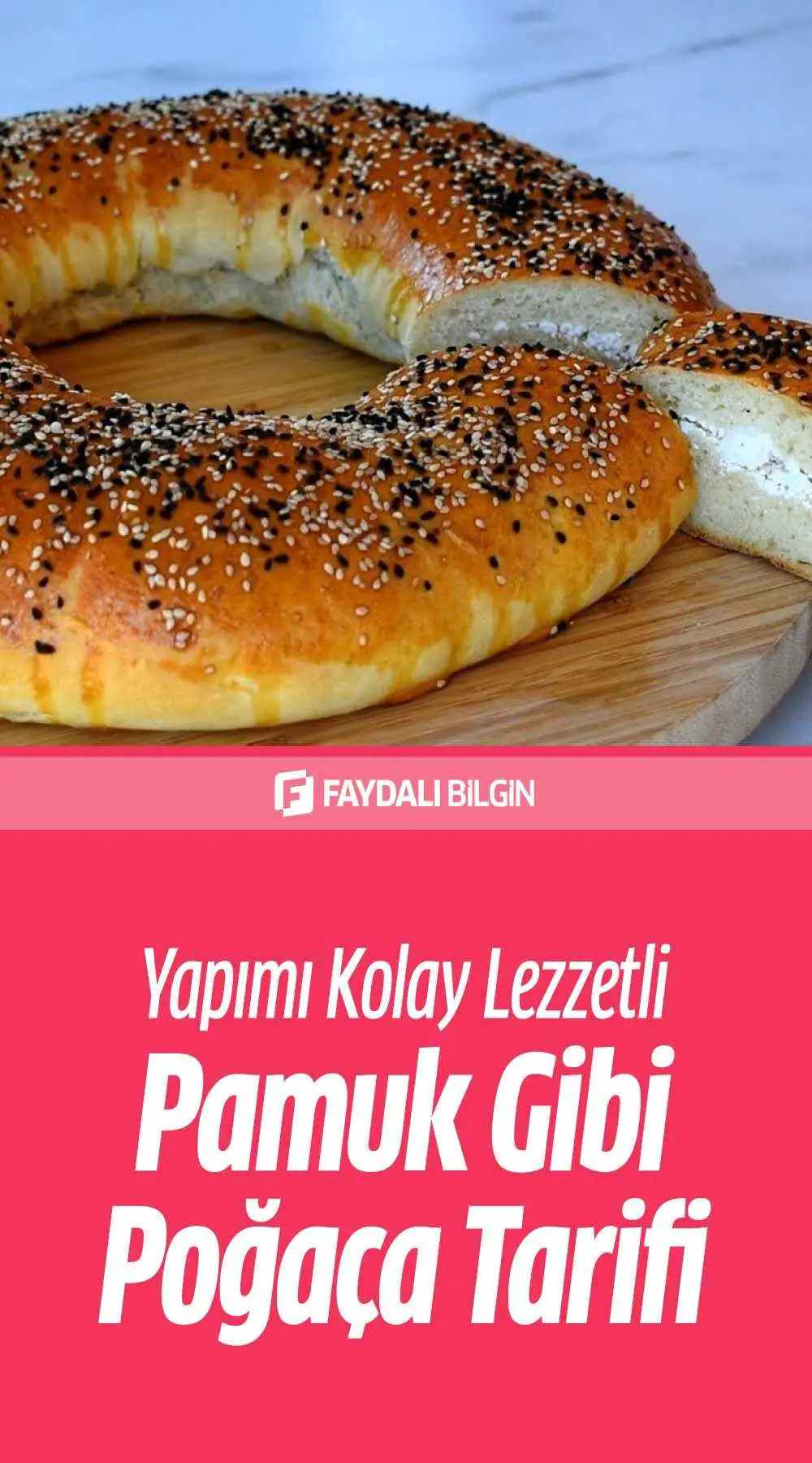 yapımı kolay lezzetli pamuk gibi poğaça tarifi