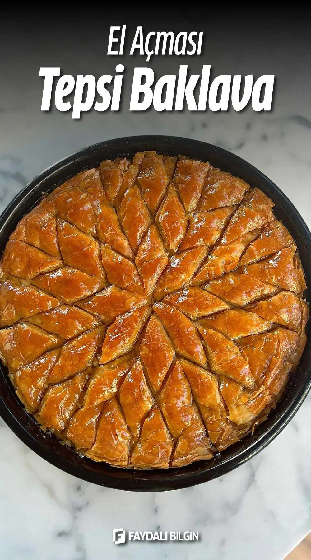 el açması tepsi baklava tarifi