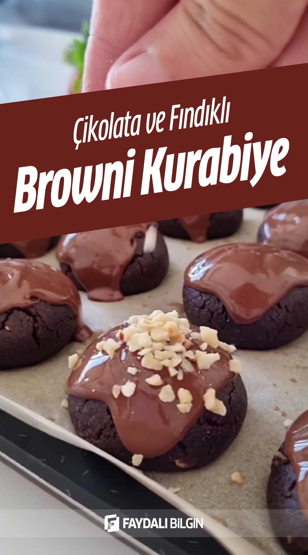 çikolata ve fındıklı browni kurabiye tarifi