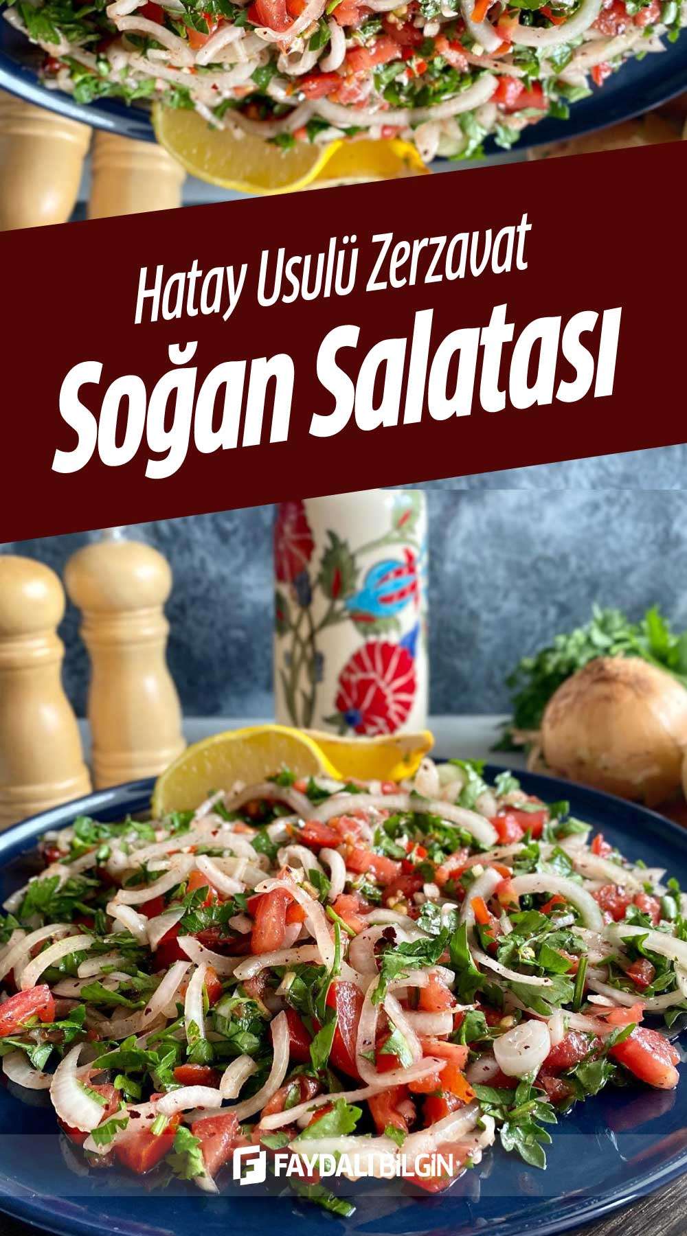 hatay zerzavat soğan salatası tarifi